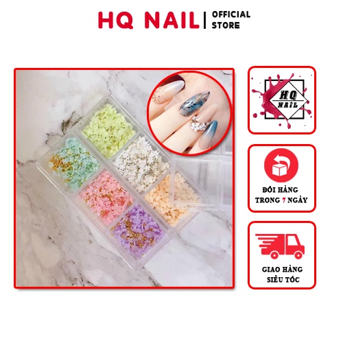 Hoa sứ mix màu - Phụ kiện nail siêu đẹp 2021