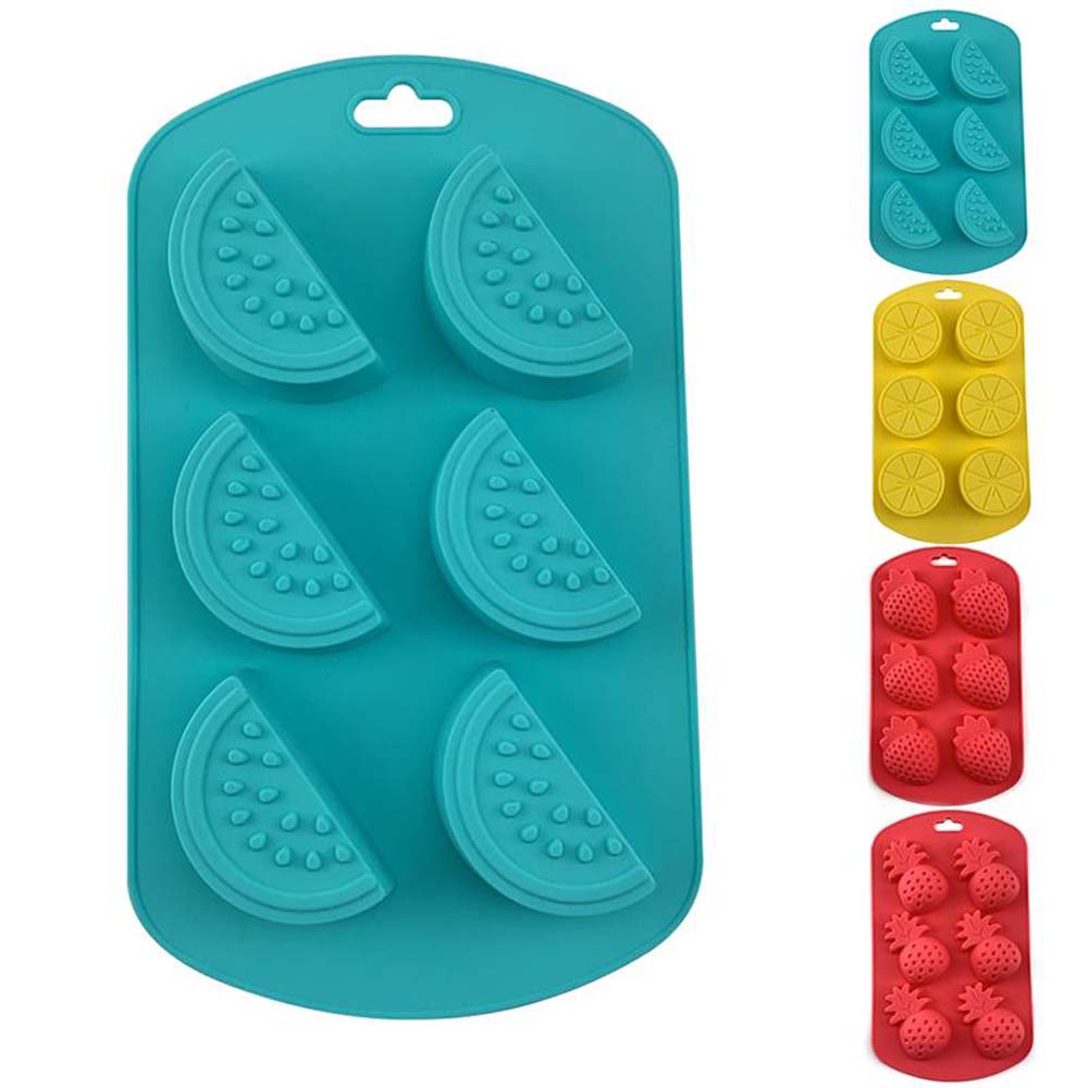 Khuôn Silicon Làm Bánh Tạo Hình Quả Dâu Tây / Dứa / Trái Cây Dễ Thương