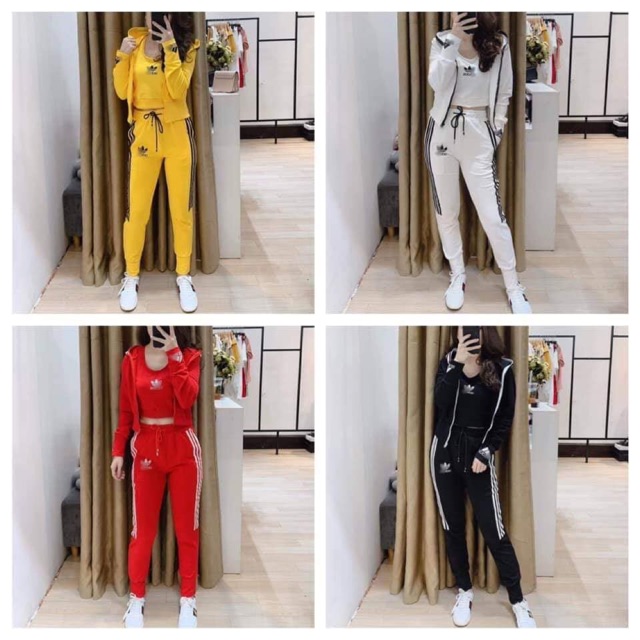 Set bộ thể thao ADIDAS(kèm video thật),set 3 món vải đẹp