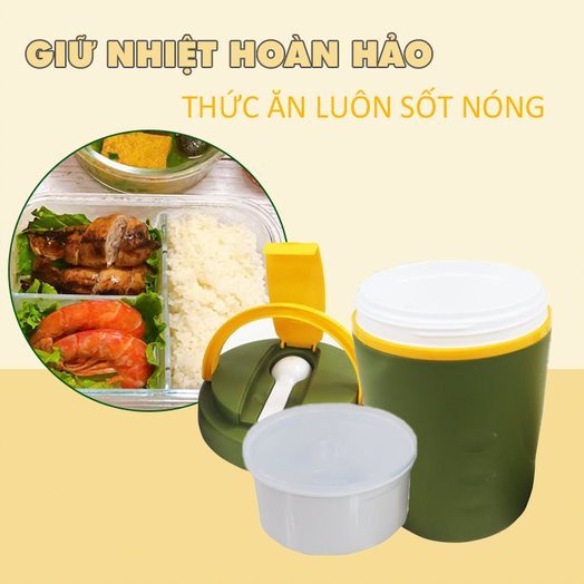 Hộp đựng thức ăn ruột inox giữ nhiệt Việt Nhật mã V4032