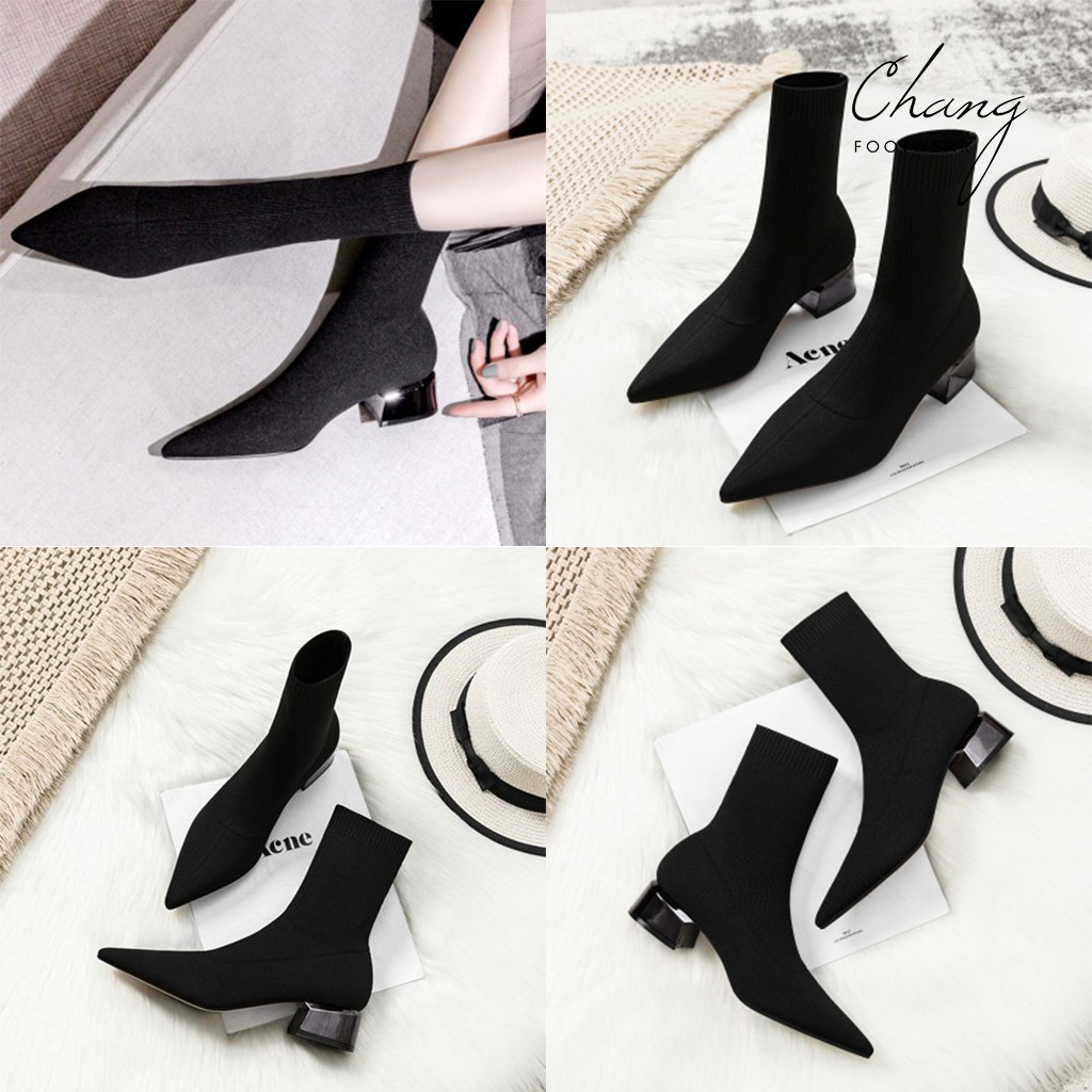 Boot len mũi nhọn đế gương | HÀNG CAO CẤP | Boot nữ kiểu Hàn Quốc mẫu mới nhất 2020 (mã 8011)