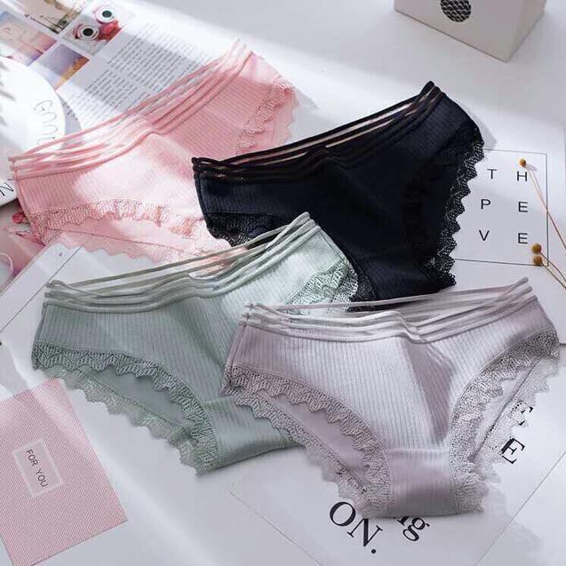Quần Lót Gân Tăm Viền Ren Siêu Đẹp,.