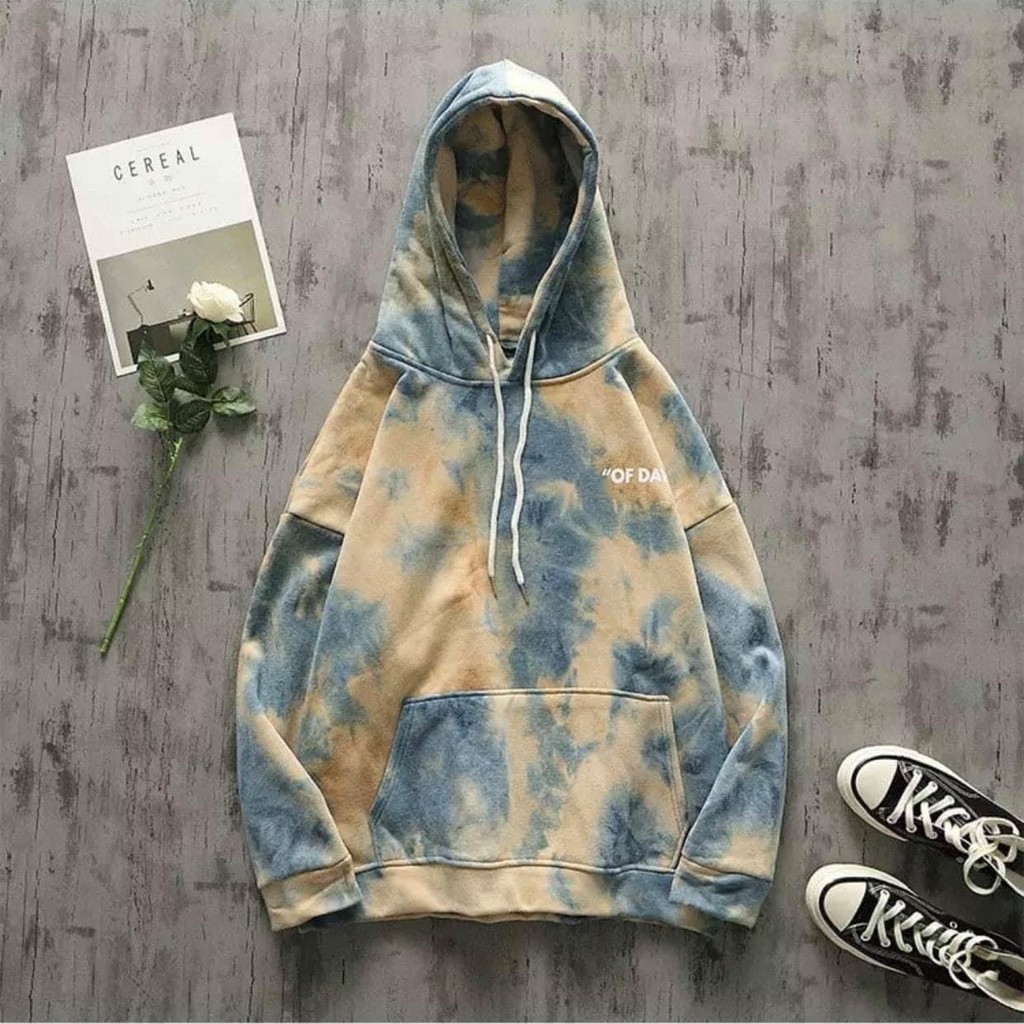 [Mã 12FASHIONSALE1 giảm 10K đơn 50K] Hoodie nam đẹp loang "OF DAY" hot trend 2 màu cực đẹp | BigBuy360 - bigbuy360.vn