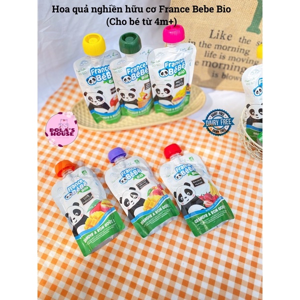 HOA QUẢ NGHIỀN HỮU CƠ FRANCE BEBE BIO CHO BÉ TỪ 4M