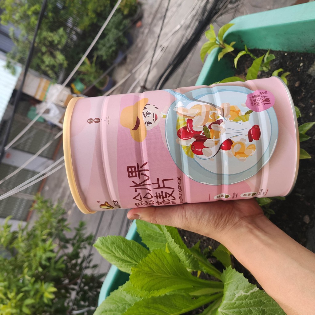 Ngũ cốc ăn kiêng hoa quả hỗn hợp mixed fruit oat meal hộp to 1080g | BigBuy360 - bigbuy360.vn