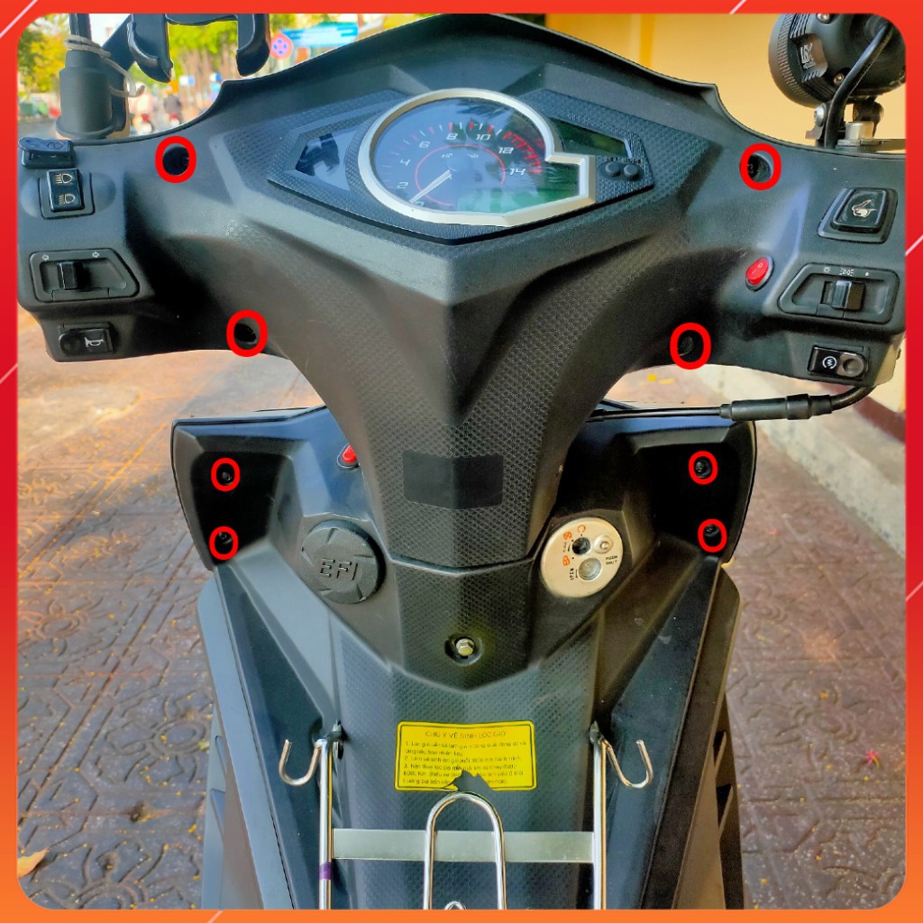 Bộ ốc dàn áo xe Star SR 125