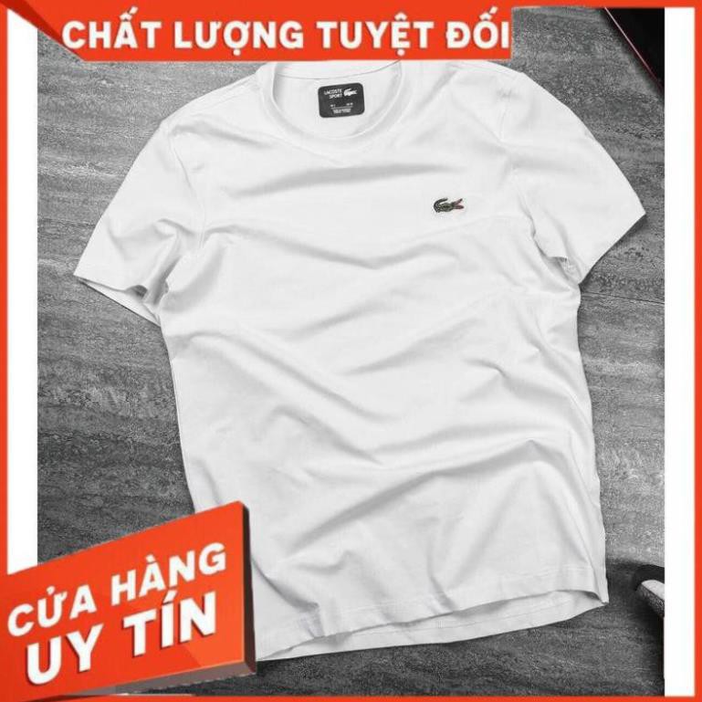 [ Hàng VNXK 100% cotton ] Áo Thun Nam Cá Sấu VNXK / Áo Phông Lacoste Không Cổ ( A002)