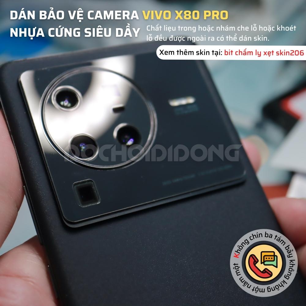Miếng dán bảo vệ Camera Vivo X80 Pro tăng cường lực chống vỡ nguyên liệu nhựa nano cao cấp