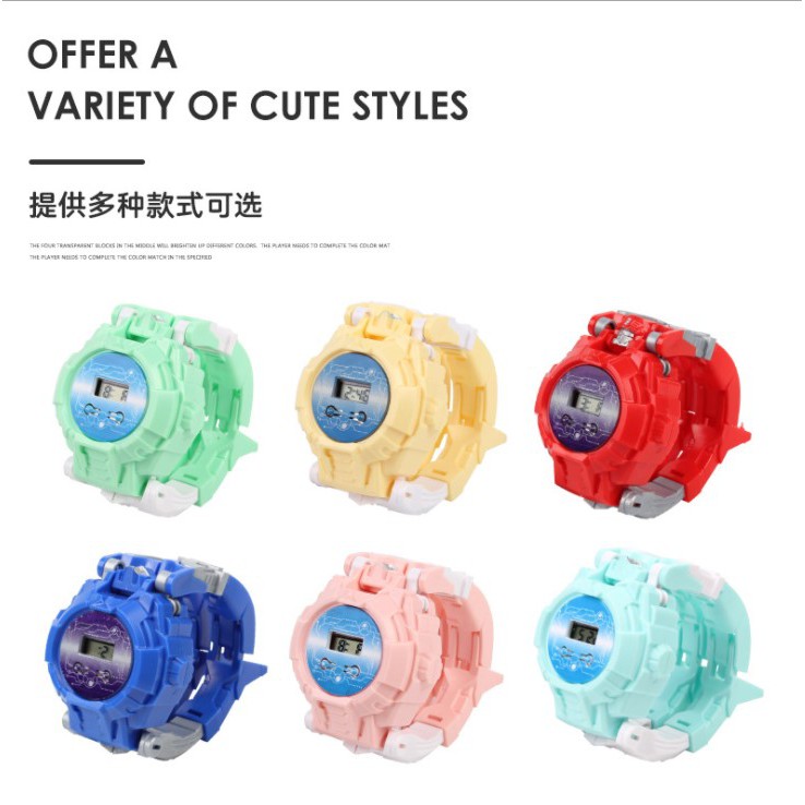 Đồ chơi đồng hồ điện tử trẻ em biến hình lắp ráp siêu nhân gao robot cho bé trai bé gái - LODITA | BigBuy360 - bigbuy360.vn