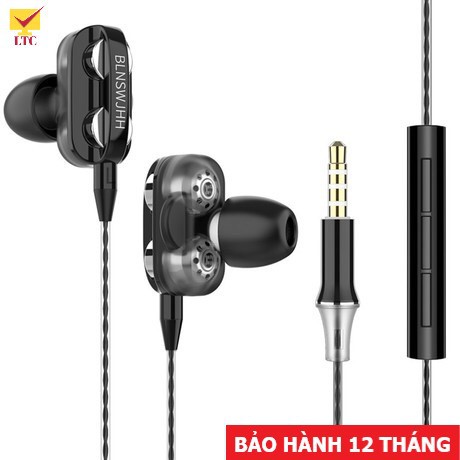 Tai nghe nhét tai có dây cho điện thoại máy tính WJHH Super Bass 2020 phiên bản mới cho âm thanh nghe nhạc cực đã