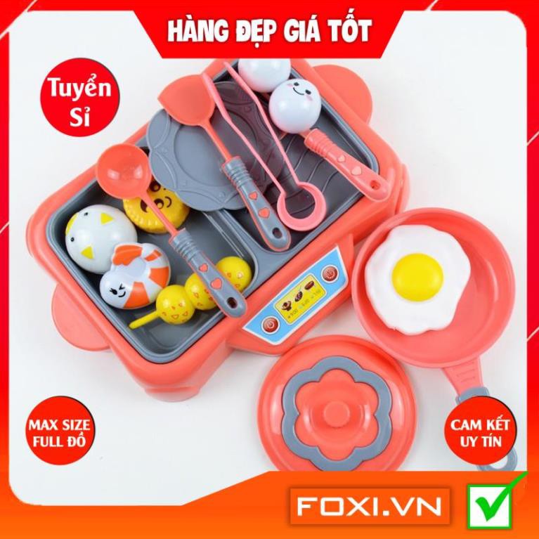 Bộ đồ chơi nấu ăn cao cấp 16 chi tiết dễ thương-Trò chơi nhập vai-Giáo dục hướng nghiệp cho bé