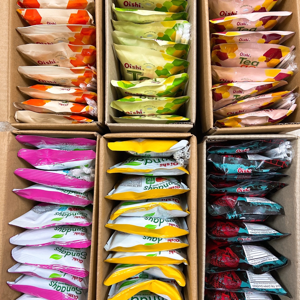 Lốc 10 gói trà túi Oishi Teago/Sundays/T-rexx các vị