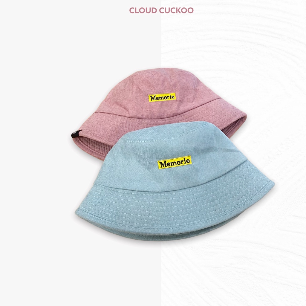 Mũ Bucket Thêu Chữ Đơn Giản Phom Nữ Vừa Vặn Chất Gần Tuyết Nhung - Mã Số: MBK05063