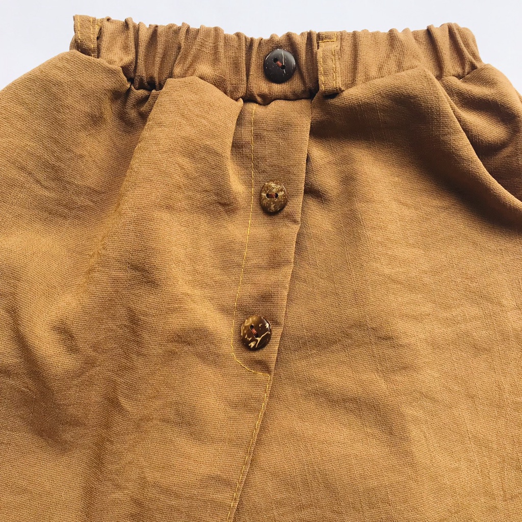 Quần Short Đùi Giả Váy Trẻ Em Chất Đũi Nhẹ Mát Thấm Hút Mồ Hôi Size 10-35kg