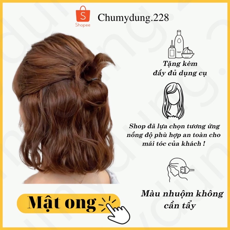 Thuốc nhuộm tóc màu Nâu Mật Ong