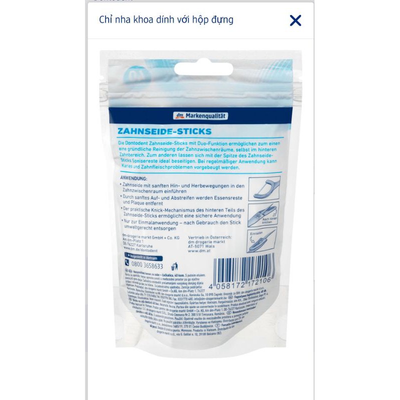 Que chỉ nha khoa Dontodent, 40 chiếc
