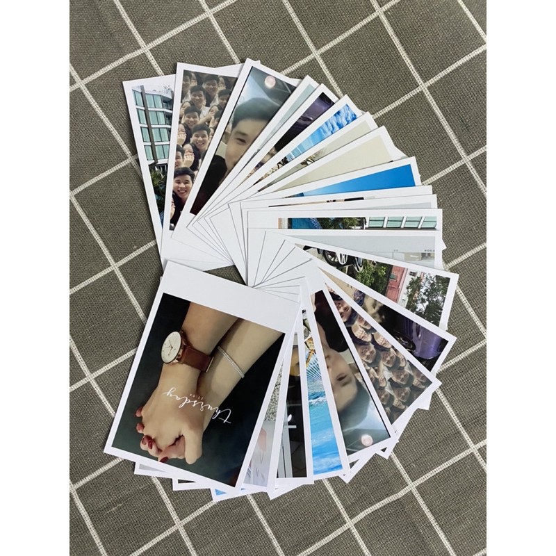 Combo 10 ảnh in theo yêu cầu, polaroid 6x9cm ép plastic ép lụa