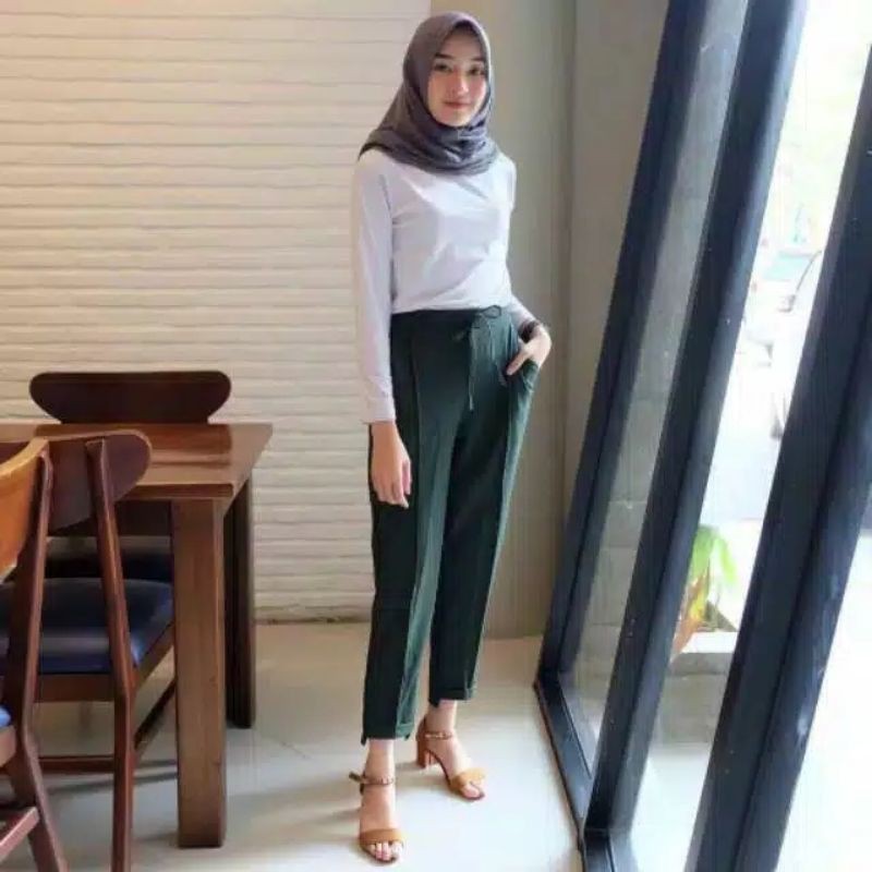 Quần Dài Dáng Ôm Họa Tiết Chấm Bi Thời Trang Cao Cấp Cho Nữ | BigBuy360 - bigbuy360.vn