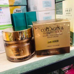 Kem dưỡng trắng và tái tạo da 3W COLLAGEN &amp; LUXURY GOLD 100ml - BX3057
