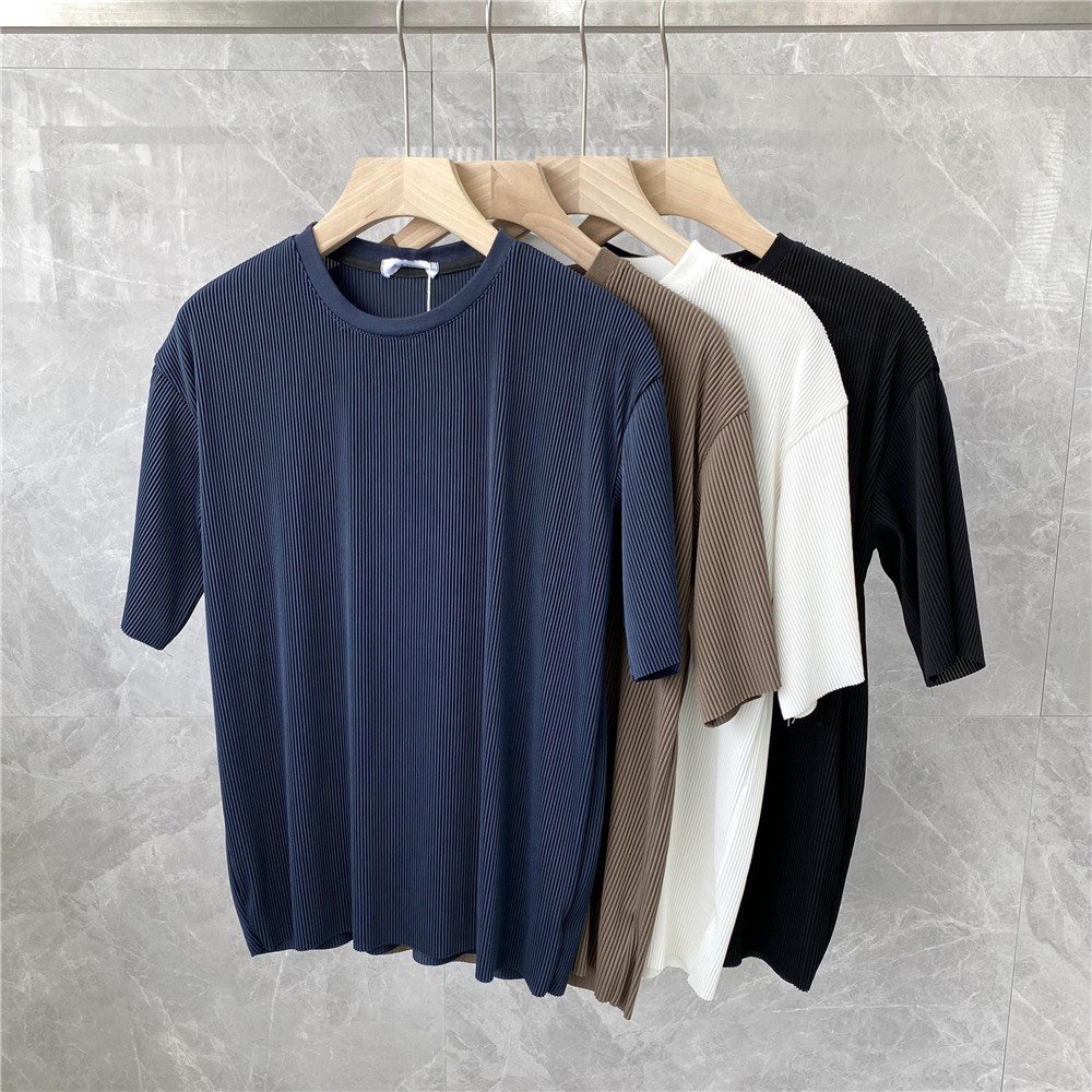 Bộ Đồ Nam Basic Cotton Unisex , Bộ Quần Áo Thể Thao Ngắn Tay Form Rộng Vải Tăm Hàn Co Giãn Phong Cách Hàn Quốc