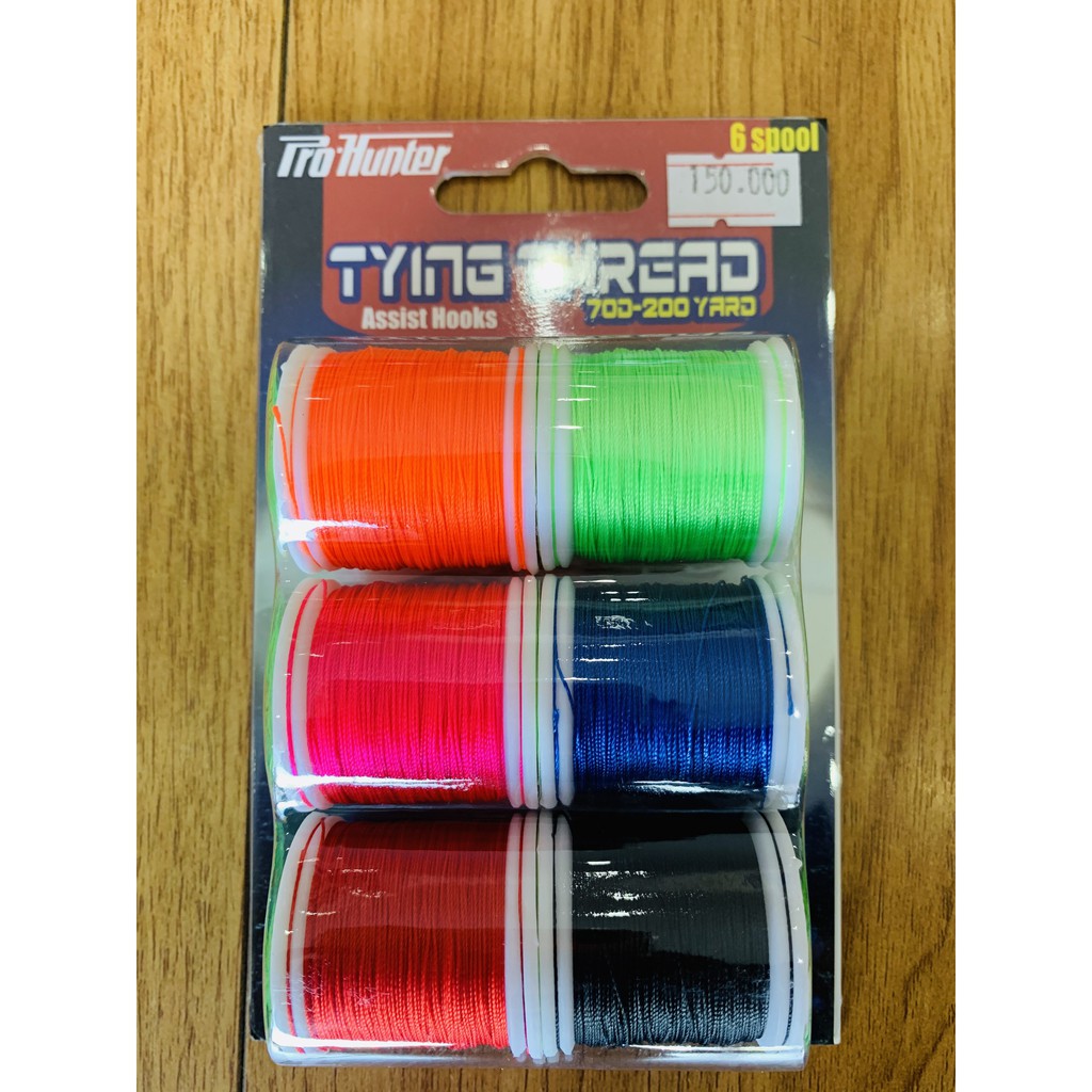 CHỈ CỘT LƯỠI CÂU JIG PH TYING THREAD 200 yard X 6 spool