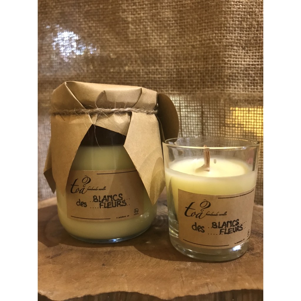 Nến Concept Des Blancs Fleurs | Tỏa Handmade Candle