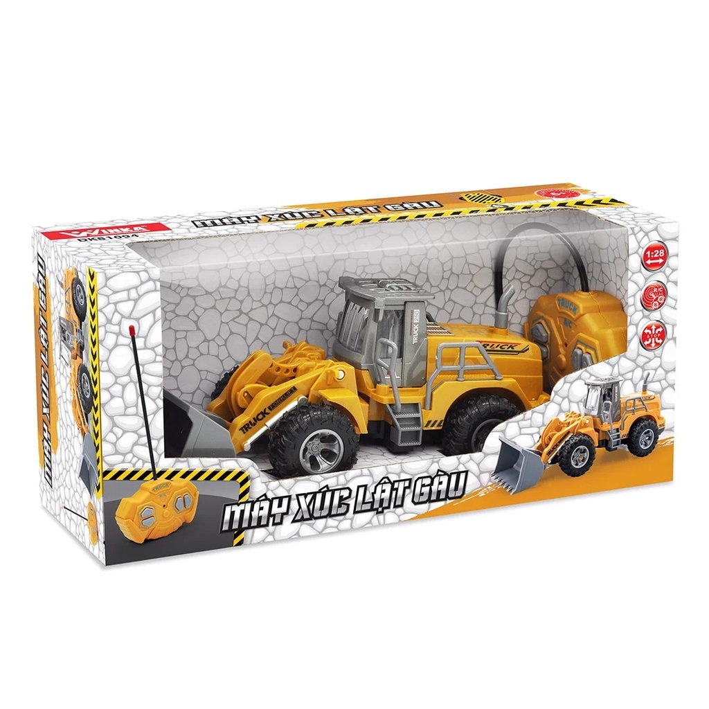 Đồ Chơi DUKA: Máy Xúc Lật Gàu - Điều Khiển Từ Xa DK81094