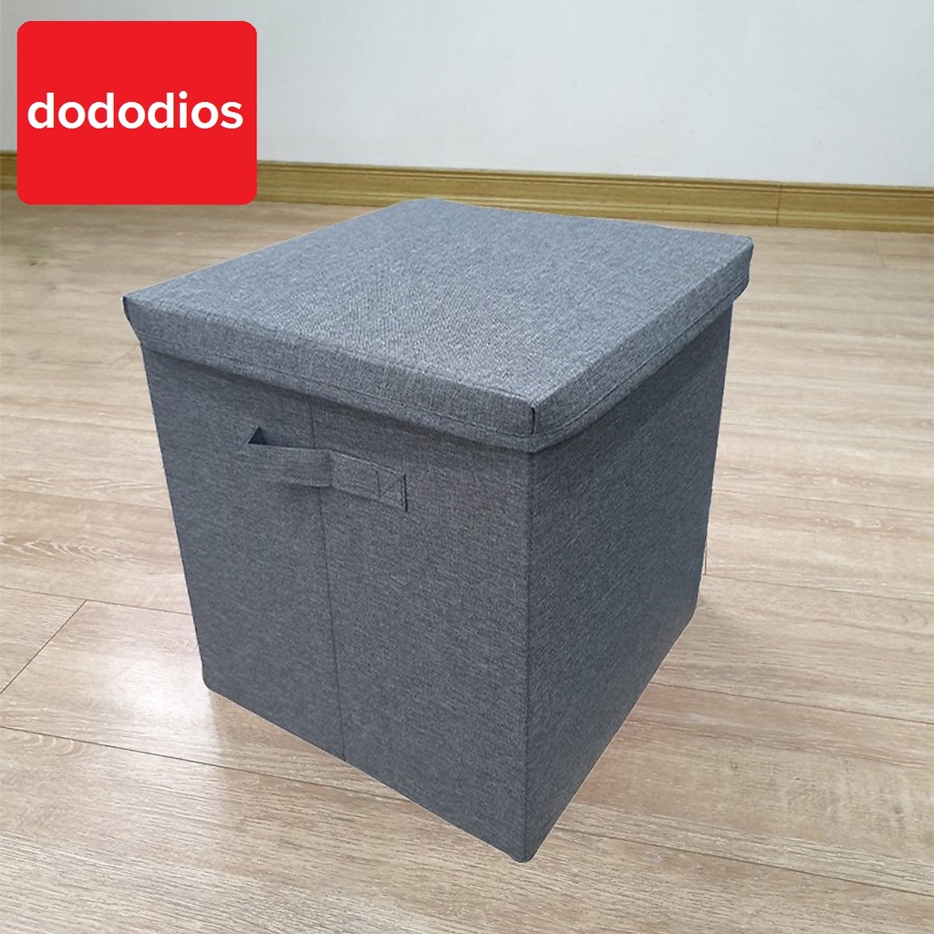 Hộp đựng đồ vuông có nắp vải Oxfort bền bỉ size lớn 33x33x33 cm - phong cách Âu Châu độc đáo, sang trọng - Chính hãng