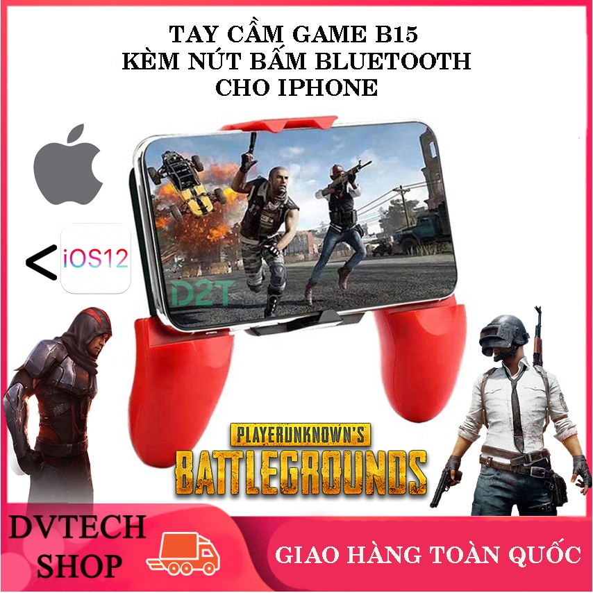 Tay cầm B15 Chuyên game PUBG trên Iphone, công nghệ blutooth mới nhất, đối thủ của flydigi stinger