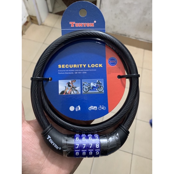 Khoá dây 4 số mật mã Tonyon