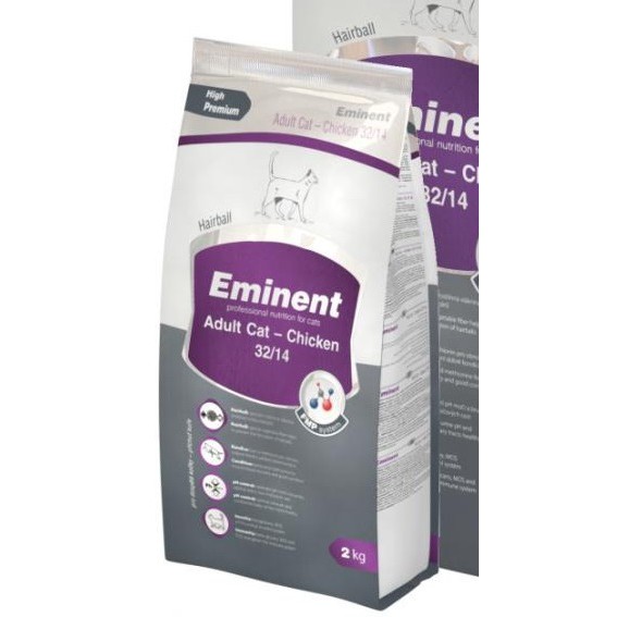 THỨC ĂN HOÀN CHỈNH CHO MÈO TRƯỞNG THÀNH Eminent Adult Cat - Chicken Dạng hạt Gói 2kg Nhập khẩu từ cộng hòa Séc