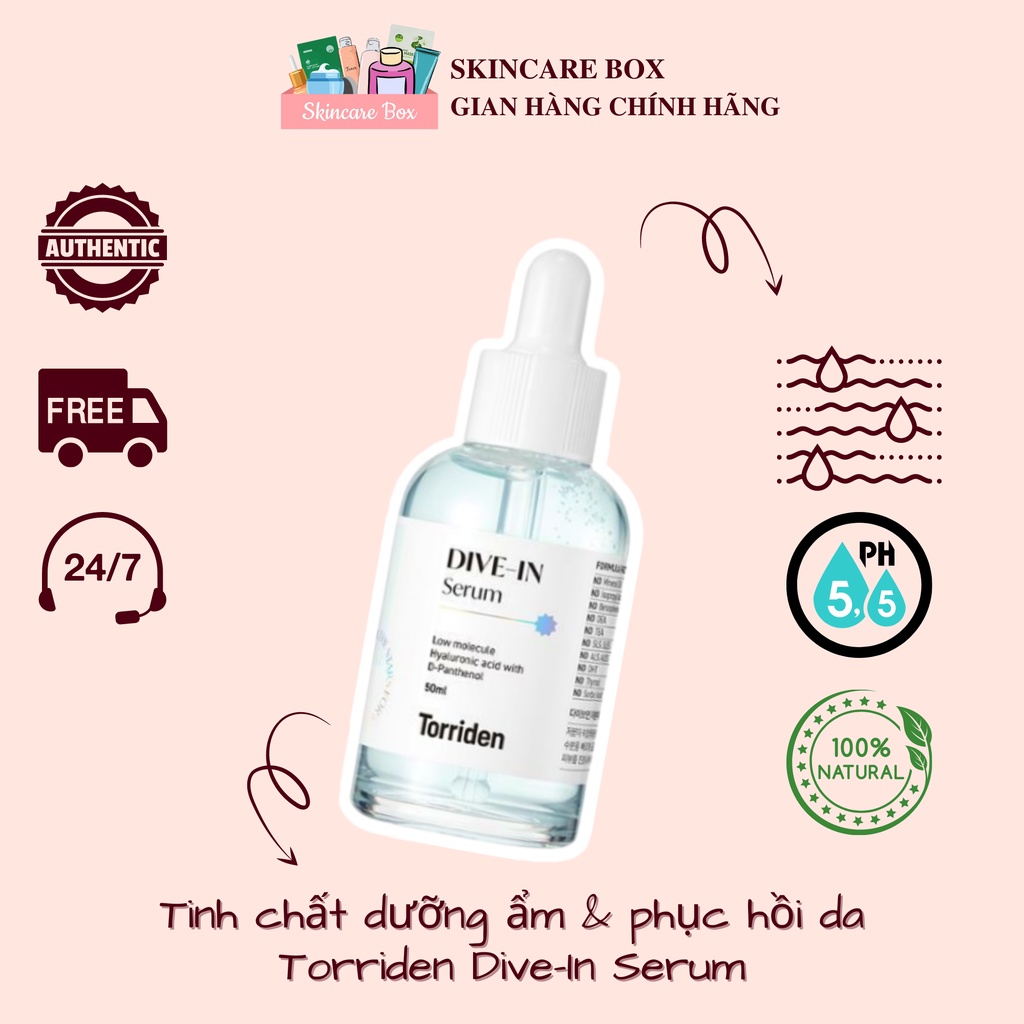 SERUM CẤP ẨM SÂU & PHỤC HỒI DA TORRIDEN DIVE IN 50ML