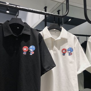 Áo polo spider man x captain unisex