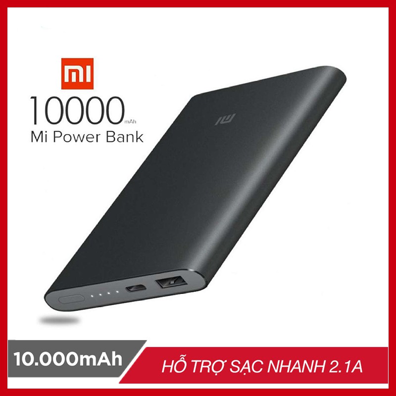 Pin sạc dự phòng Xiaomi 10000 mAh - BH 1 năm chính hãng | sạc dự phòng