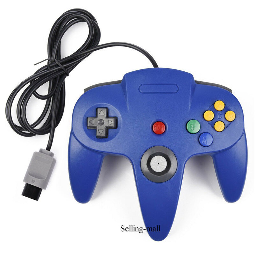 r N64 Controller Joystick Gamepad Long Wired for classic Nintendo 64 Console Games 『 rccu vn』