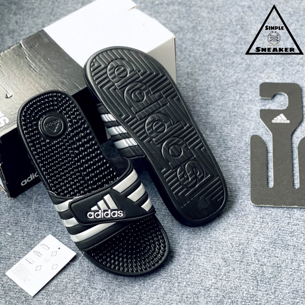 Dép Adidas Massage Chống Nước Chính Hãng 💙SIMPLE SNEAKER💙 Adidas Adissage Slides Dép Quai Ngang Massage Chân Thư Giãn