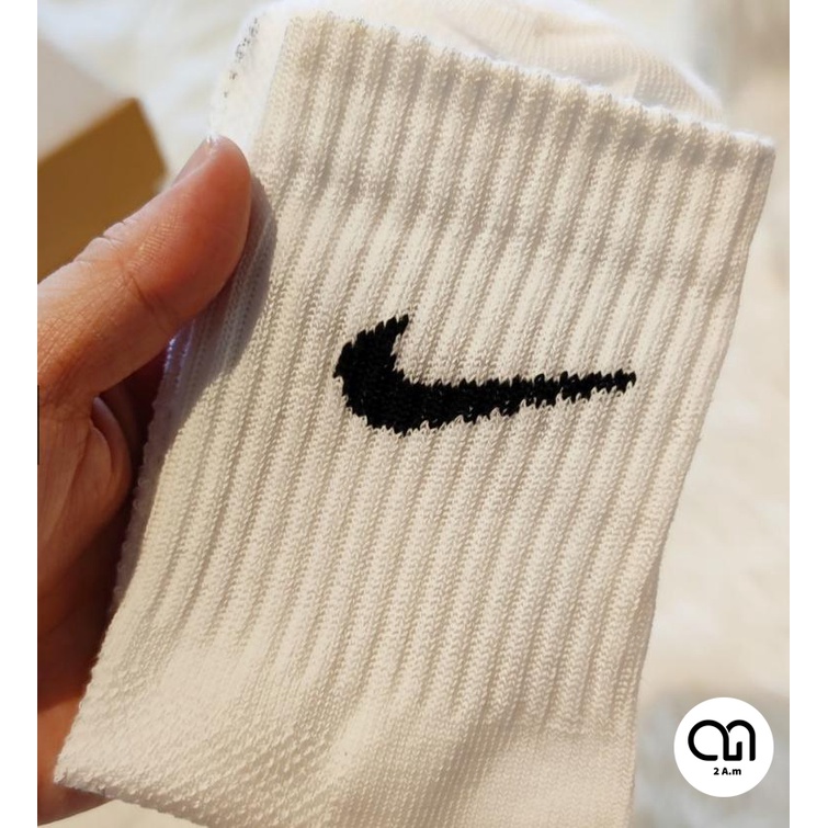 Tất Vớ Nike Trung Nam Nữ Trắng Đen Thời Trang Vải Dệt Kim