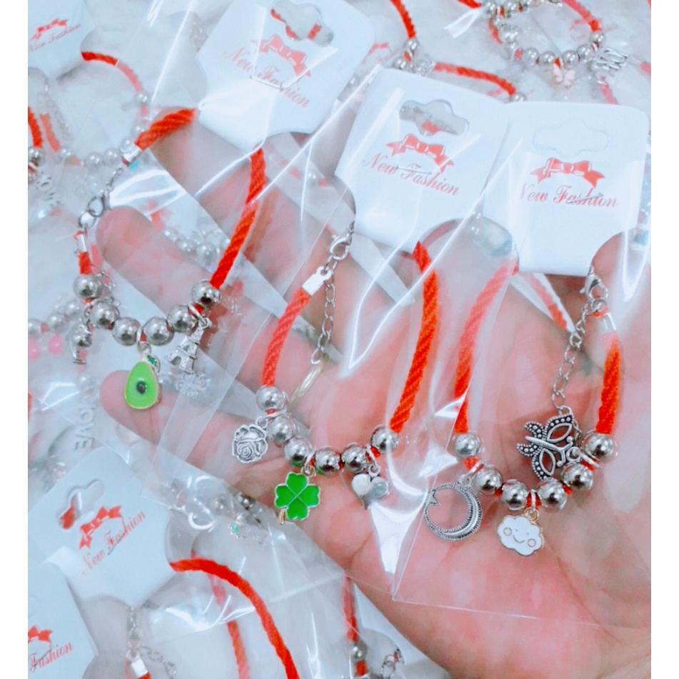 Sỉ 1 set 10 vòng tay charm sơn giá 80k