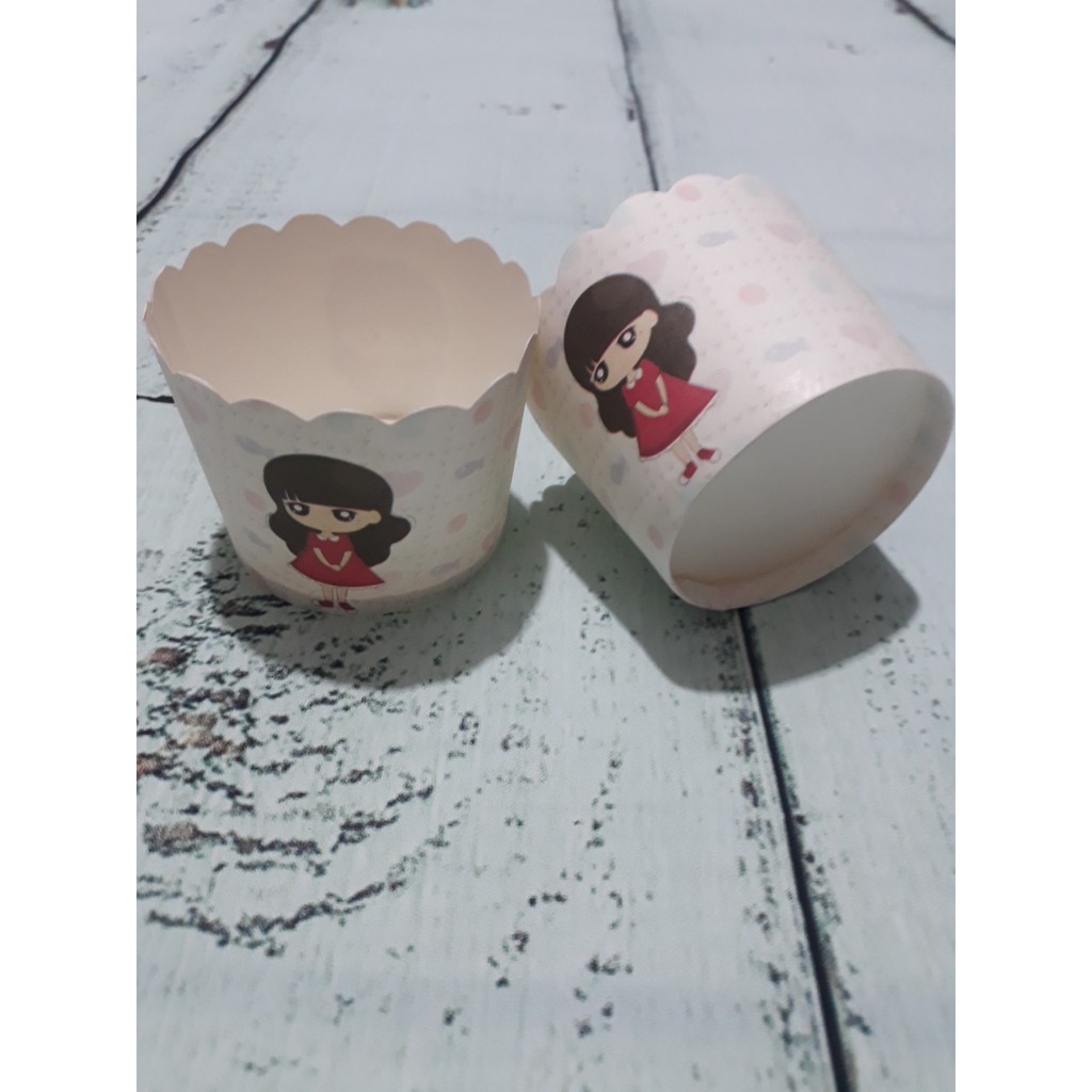 Cốc cupcake cứng 6cm ( 50 cốc) M02