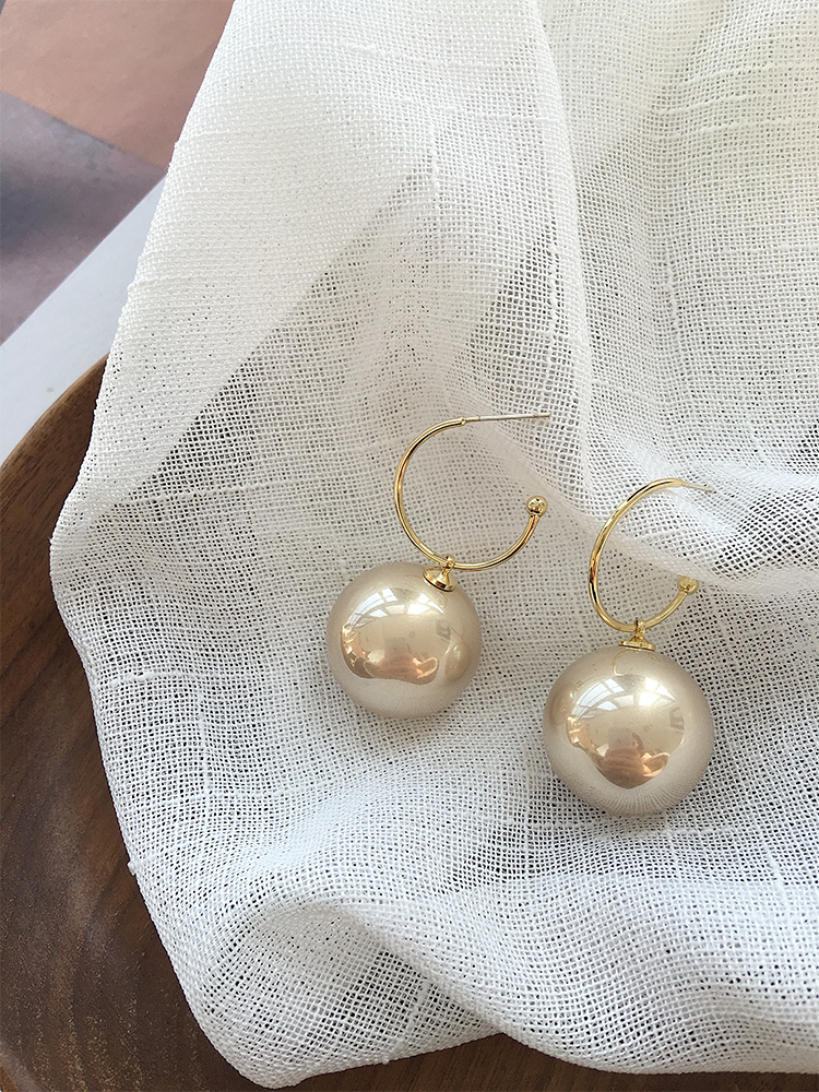 Bông Tai Đính Ngọc Trai Nhân Tạo Phong Cách Hàn Quốc