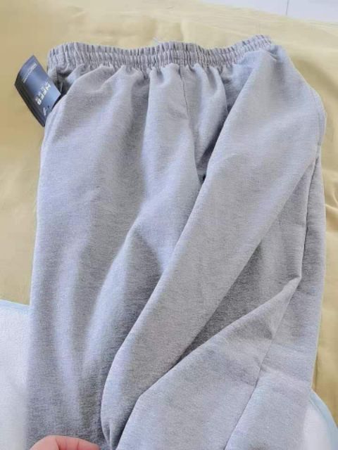 Quần thun thể thao nam nữ dáng suông ống rộng đứng hàng quảng châu cao cấp | BigBuy360 - bigbuy360.vn