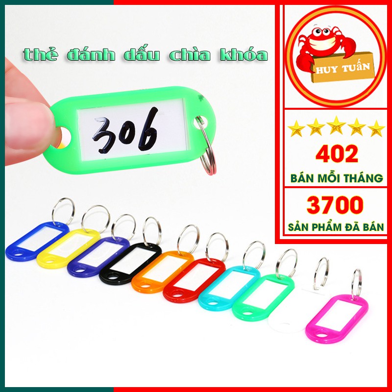 [Mã 252LIFESALE giảm 10% đơn 99K] Thẻ Ghi Nhớ Gắn Móc Chìa Khóa - Thẻ Treo Đánh Dấu Hành Lý/ Vali Siêu Tiện Dụng (TDD01)