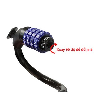 Khoá xe đạp 4 số TONYON dây cáp đổi mã