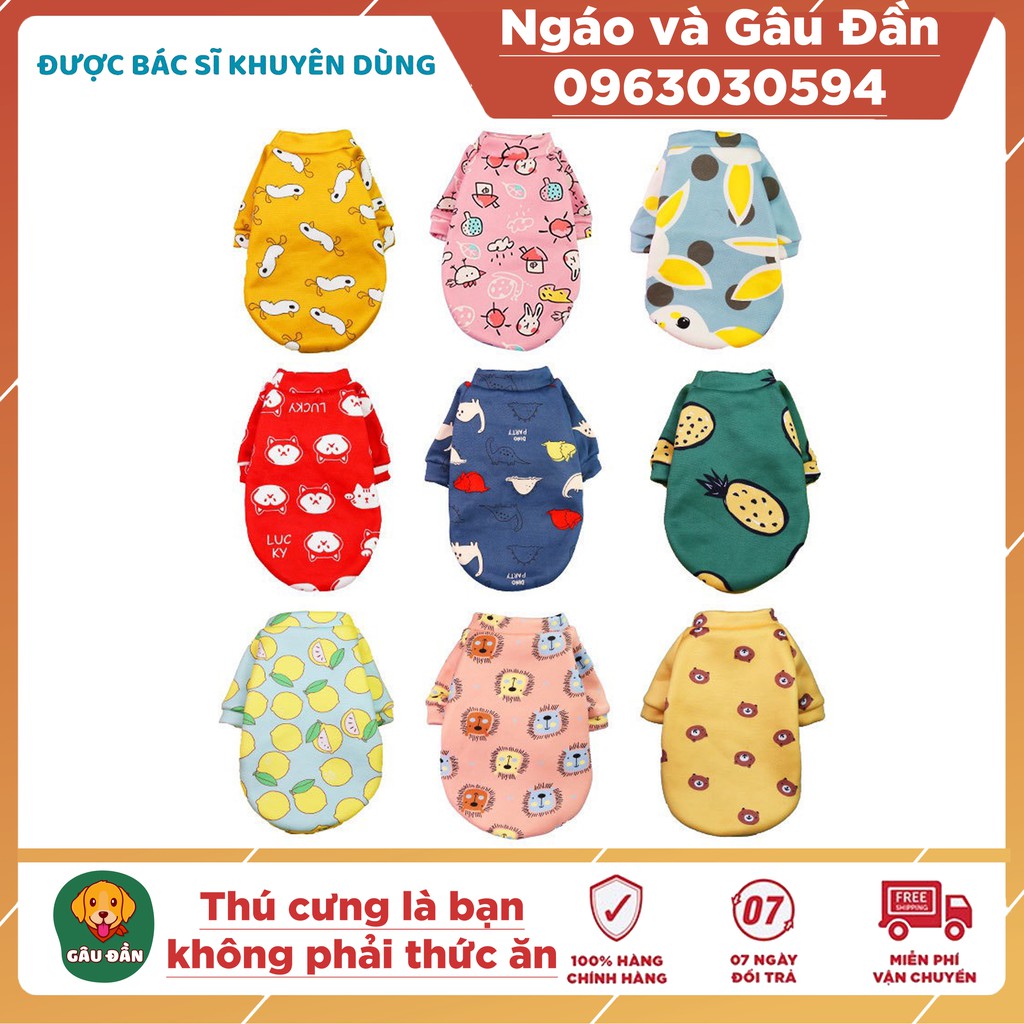 Áo Nỉ cho Chó Mèo Thú Cưng - Hàng đẹp cực xinh - Long Vũ Pet Shop