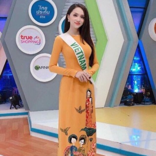 Vải áo dài lụa nhật. áo 250k, bộ 350k