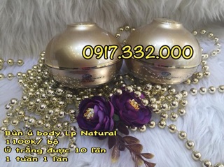 Bùn ủ body Lp Natural ( Bùn ủ trắng da)