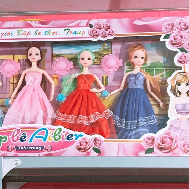 Búp bê Barbie 💖𝑭𝑹𝑬𝑬𝑺𝑯𝑰𝑷💖  Cô dâu - Công chúa - Đồ chơi cho bé