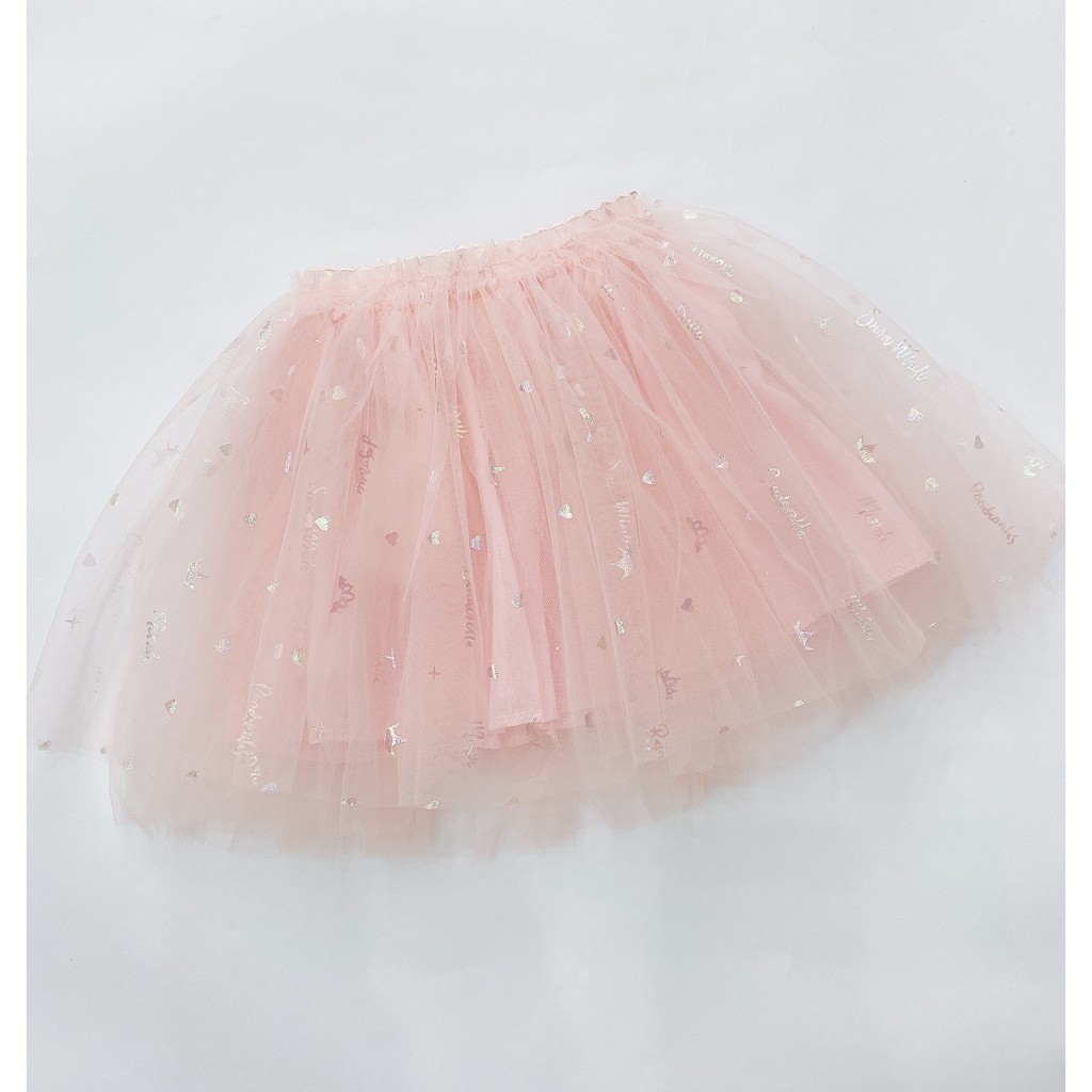 Chân váy ren xòe công chúa bé gái hồng, ghi hàng có sẵn ảnh thật, kèm video