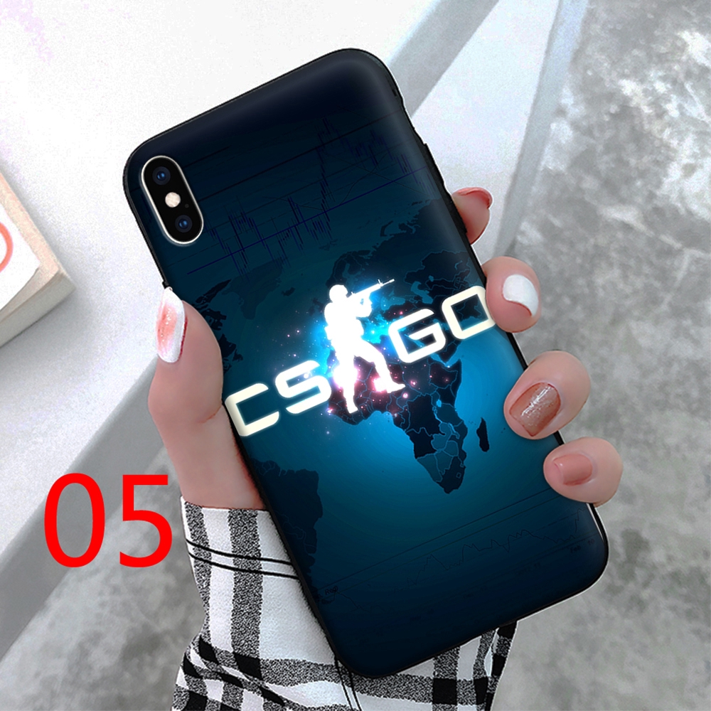 Ốp điện thoại silicon hình trò chơi Counter Strike CS GO cho iPhone 5 5S 6 6S SE 7 8 Plus XS Max