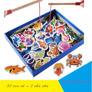 Bộ câu cá bằng gỗ cho bé